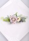 Kercisbeauty Purple Floral Hair Comb for Bride Women Garden Wedding Headpiece Girls Prom Hair Dress Violet Flower Headband