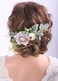 Kercisbeauty Purple Floral Hair Comb for Bride Women Garden Wedding Headpiece Girls Prom Hair Dress Violet Flower Headband