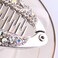 Silver Stylish Hair Pin Hair Clip, Fashion Women Girl Banana Fish Shape Hairpin Rhinestone Hair Clip Grip Barrette Headwear Beauty and Personal Care
