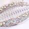 Silver Stylish Hair Pin Hair Clip, Fashion Women Girl Banana Fish Shape Hairpin Rhinestone Hair Clip Grip Barrette Headwear Beauty and Personal Care