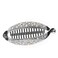 Silver Stylish Hair Pin Hair Clip, Fashion Women Girl Banana Fish Shape Hairpin Rhinestone Hair Clip Grip Barrette Headwear Beauty and Personal Care