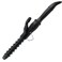 YOMCI 32mm Spiral Hair Curler Curling Wand Waver Ceamic Curling Iron for Short and Long Hair Crimper LCD Display Curling Tongs