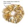 6 Pack Black and Gold PU Leather Hair Scrunchies Scrunchy Bobbles Elastic Hair Bands Ties Hair Accessories Wrist Band Cosplay Show for Women Girls