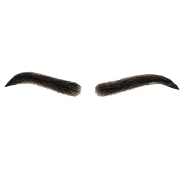 Fake Lace Eyebrows for Men Human Hair Black Brown Artifical Eyebrows (F1)