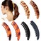 6 Pieces Banana Hair Clips,5 Inch Large Banana Clip for Thin Fine Thick hair,Non Slip Banana Claw Clips for Women