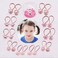20 Pcs Pink Hair Ties With Ball Bubble Glitter Cute kids hair ties, Soft No-metal Hair Elastics Stretchy Ponytail Holder Hair Accessories for Toddlers Kids Teens