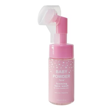 BABY POWDER Face Foam Cleanser With Massager Brush 3.5oz/100ml (Heart Brush)