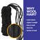 Brazilian Wool Yarn Hair for Braiding, 5 Pack, Acrylic Yarn Extensions for Crochet, Senegalese Twists, Box Braids, and Faux Locs, Black
