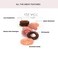Chaosss Co. 9pcs Spiral Phone Cord Hair Coils and Ties, Brown