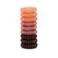 Chaosss Co. 9pcs Spiral Phone Cord Hair Coils and Ties, Brown