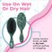 Wet Brush Original Detangler Hair Brush - Supercharged Emerald - All Hair Types - Ultra-Soft IntelliFlex Detangler Bristles Glide Through Tangles with Ease - Pain-Free Comb for Men &amp; Women