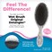 Wet Brush Original Detangler Brush - Metallic Marble, Silver - All Hair Types - Ultra-Soft IntelliFlex Bristles Glide Through Tangles with Ease - Pain-Free Comb for Men, Women, Boys and Girls
