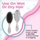 Wet Brush Original Detangler Brush - Metallic Marble, Silver - All Hair Types - Ultra-Soft IntelliFlex Bristles Glide Through Tangles with Ease - Pain-Free Comb for Men, Women, Boys and Girls