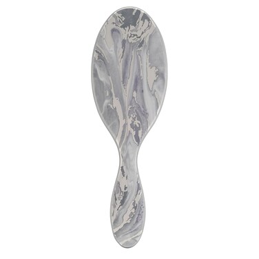 Wet Brush Original Detangler Brush - Metallic Marble, Silver - All Hair Types - Ultra-Soft IntelliFlex Bristles Glide Through Tangles with Ease - Pain-Free Comb for Men, Women, Boys and Girls