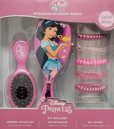 Hair Wet Brush Disney Princess Jasmine Limited Edition Detangling Accessory Bundle 7 Piece Set