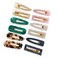 12 Pieces Acrylic Resin Marble Hair Clips Set, Decorative Pearls Hair Barrettes Sweet Decorative Bobby Pins Hairpin Headwear Hair Accessories Headwear for Women and Girls&hellip;