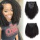 Kinky Curly Clip in Hair Extensions Real Human Hair 3C 4A Human Hair Clip in Extensions Double Weft Afro Kinky Curly Clip ins for Black Women Natural Color 7pcs 120g/Set 16Inch