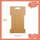 Hair Clip Display Cards, 100 Packs Rectangular Hair Barrettes Jewelry Display Holder Brown Kraft Paper Cards for Hair Accessories Displaying Organizing Packaging, 6.6X11.5cm