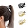 Rhinestone Hair Clips - 3-Pack High Ponytail Barrettes, Spring Clips, Hair Claws &amp; Cuffs for Women's Thick/Thin Hair Accessories