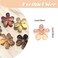 10 Packs Mini Flower Crystal Claw Clips Small Opal Hair Clips Spring Floral Pearl Hair Clip Small Metal Hair Claw Barrettes for Women's and Girls Hair Accessories