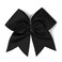 7 Inch Jumbo Solid Color Bows with Alligator Hair Clips For Girls and Women (Black)