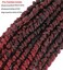 30 inch Passion Twist Pre-Twisted Ombre Red Crochet Hair,6Packs Bohemian Burgundy Long Passion Twists Braiding Hair Water Wave Pre Looped Passion Twists Braids for Black Women (Tbug,30inch,6Packs)