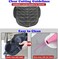 Hair Cutting Guide Cape Hair Cutting Collar for Hairstylists with Guidelines Weighted Hair Cutting Mat Silicone Waterproof Haircut Shoulder Mat (Gray)