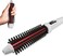 Curling Iron Brush, Ceramic Tourmaline Ionic Hair Hot Brush, Anti-Scald Hair Curling Wands,Professional Instant Heat Styling Brush with 4 Heat Settings,Dual Voltage Travel (1.25 Inch)