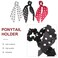 3pcs Polka Dot Hair Scrunchies Vintage Chiffon Hair Scarf Ties Stylish Bow Ponytail Holders for Women Girls