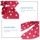 3pcs Polka Dot Hair Scrunchies Vintage Chiffon Hair Scarf Ties Stylish Bow Ponytail Holders for Women Girls