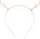 LEORX Metal Antler Headband Simple Gold Deer Horn Hair Hoop Christmas Party Hair Accessories for Women and Girls (Style 2)