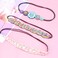 Minkissy Rhinestone Beaded Headband, 3pcs Crystal Beaded Elastic hairbands Hair Accessories No Slip Jeweled Head Wraps for Women Girls