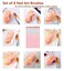 11 Pc Nail Art Brush Set - UV Gel Painting Pen, Flower &amp; Gradient Designs, Liner Brushes