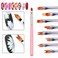 11 Pc Nail Art Brush Set - UV Gel Painting Pen, Flower &amp; Gradient Designs, Liner Brushes