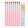 11 Pc Nail Art Brush Set - UV Gel Painting Pen, Flower &amp; Gradient Designs, Liner Brushes
