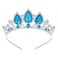 Elsa Crown Tiaras for Girls, Vofler Frozen Princess Mermaid Costume Light Blue Silver Crystal Headband Hair Accessories for Queen Adult Little Girl Kids Birthday Wedding Pageant Prom Halloween Party