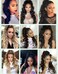 CINHOO 24Inch Long Ponytail Extension Body Wavy Blonde Drawstring Ponytail for Black Women Clip in Ponytail Extension Synthetic Curly Wavy Pony Tail Hair Piece for Women Gold mixed Brown Ponytail