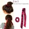 6 Pack Hair Scrunchies - Bowknot Velvet Elastics Hair Bands Scrunchy Hair Rope Ties Hair Bow Ponytail Holder Accessories for Women Girls