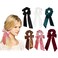 6 Pack Hair Scrunchies - Bowknot Velvet Elastics Hair Bands Scrunchy Hair Rope Ties Hair Bow Ponytail Holder Accessories for Women Girls