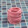 120Pcs 3mm Elastic Hair Ties - Rubber Hair Ties Hair Bands No Crease Ponytail Holder for Girls Women (Pink)