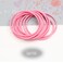 120Pcs 3mm Elastic Hair Ties - Rubber Hair Ties Hair Bands No Crease Ponytail Holder for Girls Women (Pink)