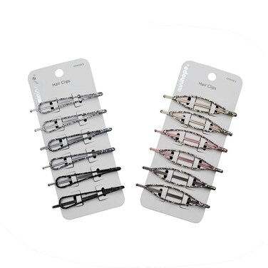 minihope hair pins for women,bling hair pins for girls, 2 styles, 6 colors, 12 Count, (Pack of 1)&hellip;