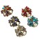 Lurrose Mini Hair Claw Rhinestone Hair Clips Holding Hair Pins Bang Clamps Headdress for Women Lady Girl 5pcs