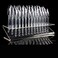 64 PCS UV Gel Nail Art Tips Samples Nail Sticks Acrylic Nail Display Stand Rack Practice Tool Clear