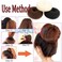 Beautiful Hair Bun Styler Rings for Women - Donut Buns Doughnut Shaper Chignon Former Pack of 3 (Large, Middle, Small) (Black)