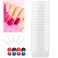 Nail Gel Display, 36 Tips Nail Gel Color Display Cards Double Sided Practice Samples Training Tools(Clear)