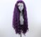 Synthetic Lace Front Wigs Purple Free Part Loose Wave Heat Resistant Natural Hairline Fiber Hair Glueless Lace Wigs for Women Cosplay Daily Party Wigs 24inch