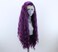 Synthetic Lace Front Wigs Purple Free Part Loose Wave Heat Resistant Natural Hairline Fiber Hair Glueless Lace Wigs for Women Cosplay Daily Party Wigs 24inch