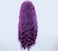 Synthetic Lace Front Wigs Purple Free Part Loose Wave Heat Resistant Natural Hairline Fiber Hair Glueless Lace Wigs for Women Cosplay Daily Party Wigs 24inch
