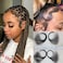 Lace Edges Baby Hair Strips Fake Baby Hair Edges for Black Women 4Pcs HD Lace Edges Hair Pieces Virgin Human Hair Swiss Hairline Instant Fake Edges Baby Hair
